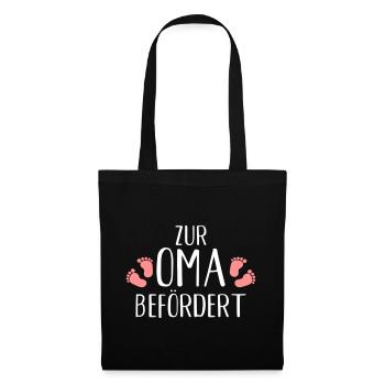 Oma - Stoffbeutel - Schwarz - Vorne