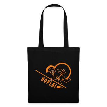 Oops! - Stumbling Hoplite - Tote Bag - black - Front