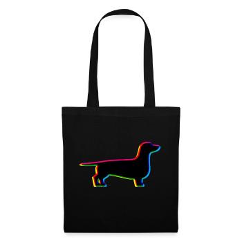 CMYK Dachshund - Tote Bag - black - Front