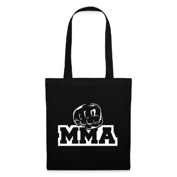 mma fist icon logo icon martial arts illustration - Tote Bag - black - Front