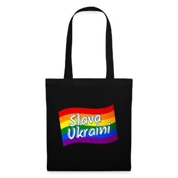 Slava Ukraini Slava Ukraine Rainbow Flag LGBTQ gay - Sac en tissu - noir - Devant
