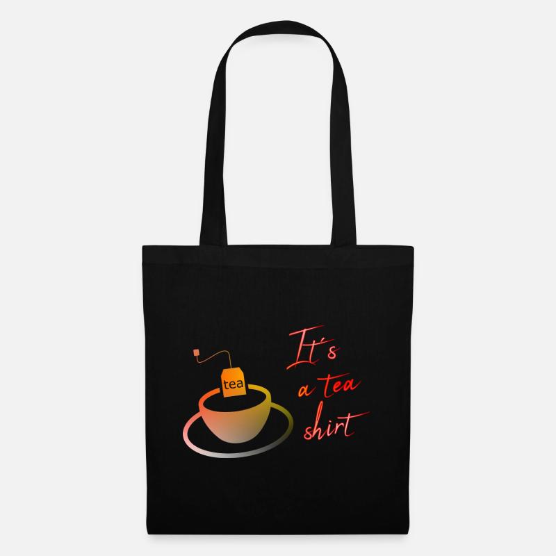 Its Tea Shirt - Stoffbeutel - Schwarz