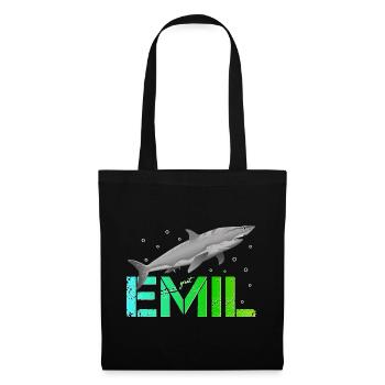 Emil Geburtstag Emil Namenstag - Stoffbeutel - Schwarz - Vorne