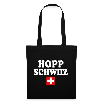 Hopp schwiiz - Sac en tissu - noir - Devant