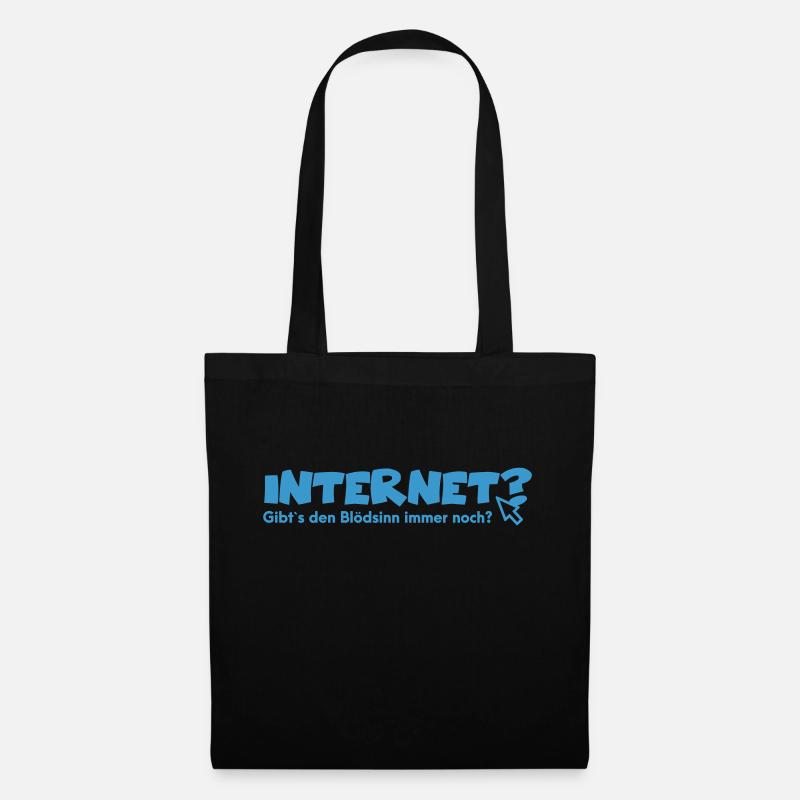 Internet Shirt - Stoffbeutel - Schwarz
