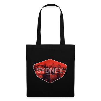 Sydney Retro Skyline Print - Tote Bag - black - Front