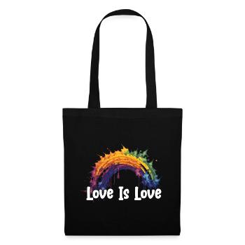 Prideful Skies LGBTQ gay pride Rainbow Love - Stoffbeutel - Schwarz - Vorne
