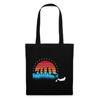 Professeur d’école - Sac en tissu - noir - Devant