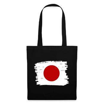 Japan Flag Used Look Nihon Japanese Flag - Tote Bag - black - Front