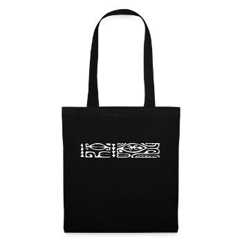 logo poitrine maori 75 blanc - Sac en tissu - noir - Devant