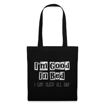 Sleeping Bed Pillow - Tote Bag - black - Front