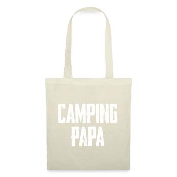 Camping Papa - Stoffbeutel - Natur - Vorne