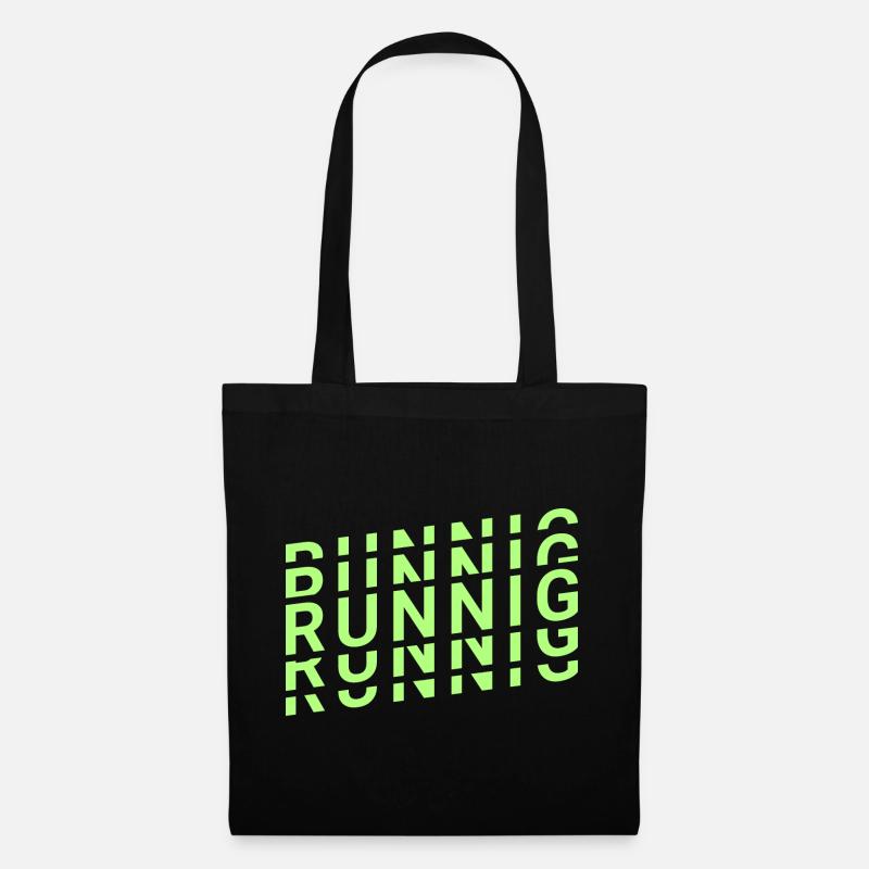 Course à pied - Mouvement - Sac en tissu - noir