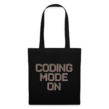 Coding Mode On 13 - Stoffbeutel - Schwarz - Vorne