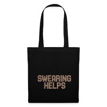 Swearing Helps 9 - Stoffbeutel - Schwarz - Vorne