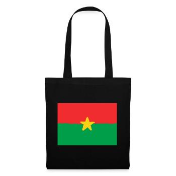 Flagge von Burkina Faso - Stoffbeutel - Schwarz - Vorne