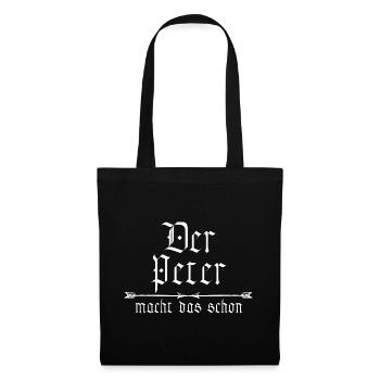 Peter is already doing it - Tote Bag - black - Front