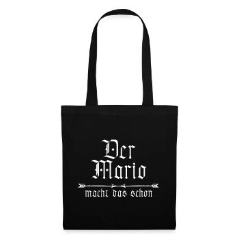 Mario le fait déjà - Sac en tissu - noir - Devant