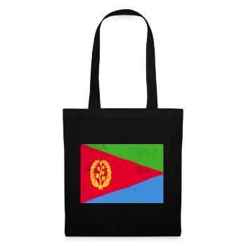 Eritreische Flagge – Afrikanische Identität - Stoffbeutel - Schwarz - Vorne