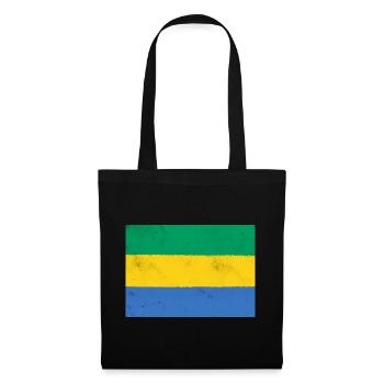 Flag of Gabon – Colors of Africa - Tote Bag - black - Front