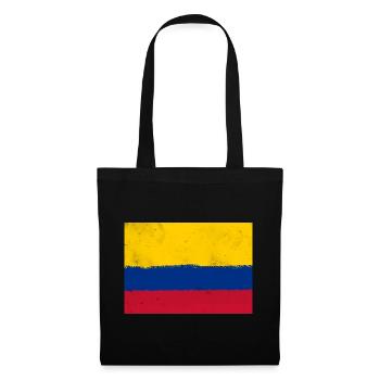 Drapeau de la Colombie - Sac en tissu - noir - Devant