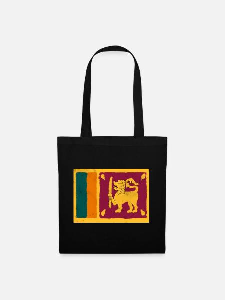Flag of Sri Lanka - Tote Bag - black