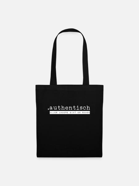 .authentic - Tote Bag - black