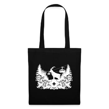 Steinbock_1_white_ - Tote Bag - black - Front