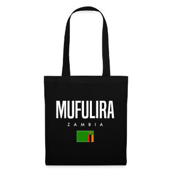 Mufulira Sambia - Stoffbeutel - Schwarz - Vorne