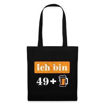 I'm 49 plus beer 50th birthday - Tote Bag - black - Front