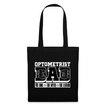 Papa optométriste L’idole Le mythe L’opticien - Sac en tissu - noir - Devant