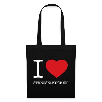 I love crumble cake - Tote Bag - black - Front