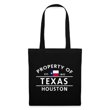 Propriété du Texas Houston Vintage Logo - Sac en tissu - noir - Devant