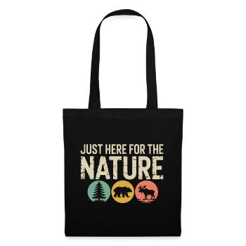 Naturtrio Silhouettenkreis - Stoffbeutel - Schwarz - Vorne