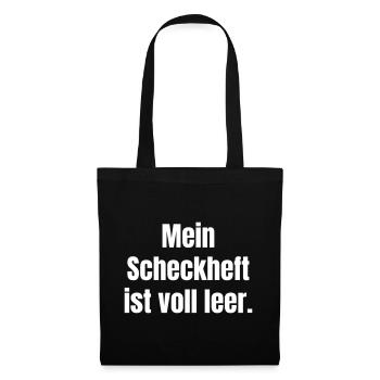 My checkbook Full empty at the car - Tote Bag - black - Front