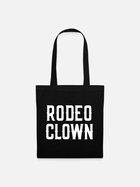 Rodeo-Clown-Kostüm Halloween-Rodeo-Clown - Stoffbeutel - Schwarz