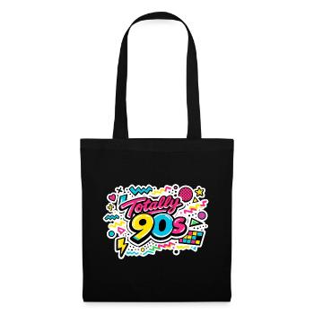 Fête à thème années 90 vintage années 90 - Sac en tissu - noir - Devant