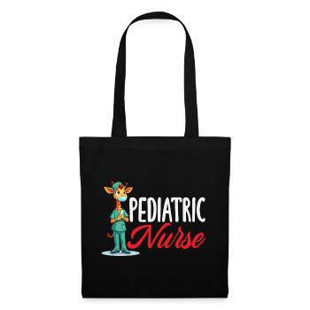 Infirmière pédiatrique Médecine de la girafe - Sac en tissu - noir - Devant