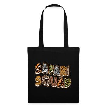 Safari Squad Animals Zoo Party Jungle Zoo Birthday - Tote Bag - black - Front