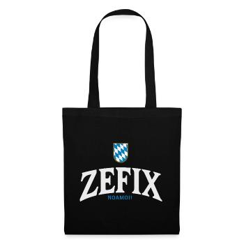 BayernWappen ZEFIX Logo - Stoffbeutel - Schwarz - Vorne