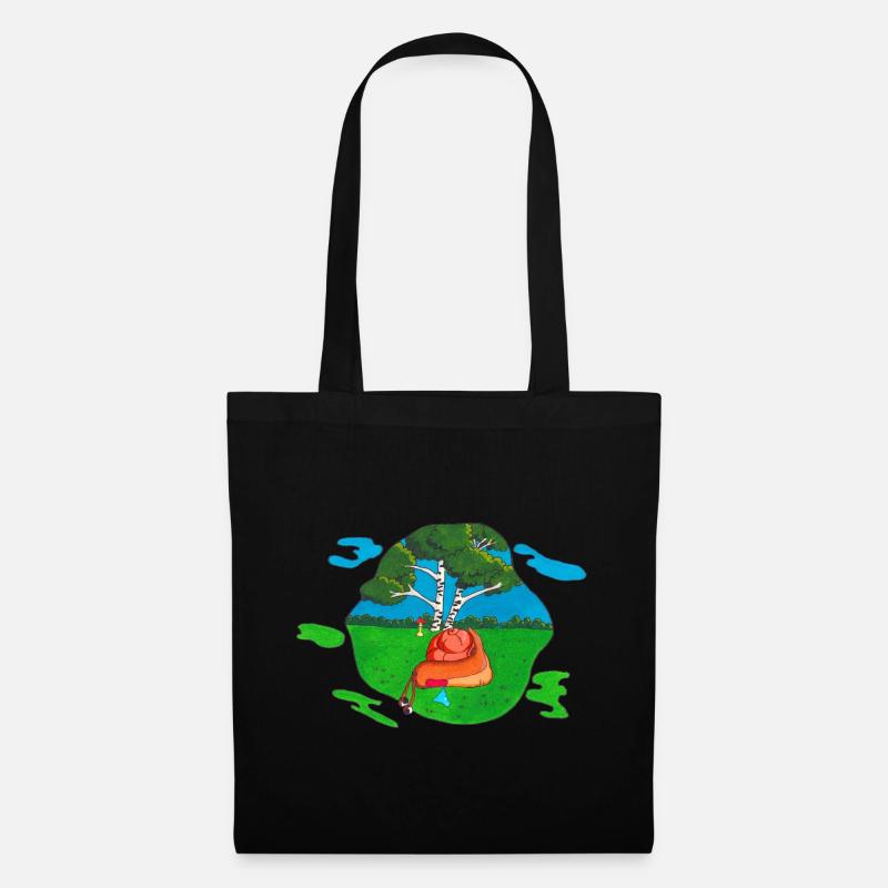 Mushroom for back - Tote Bag - black