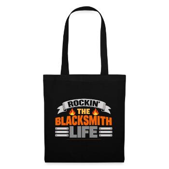Rockin The Blacksmith Life Blacksmith Spell Fire - Tote Bag - black - Front