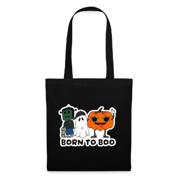 Born to Boo Halloween Crew - Stoffbeutel - Schwarz - Vorne