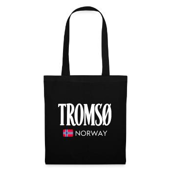 Tromso - Norway - Norwegen - Norge - Tromsø - Stoffbeutel - Schwarz - Vorne