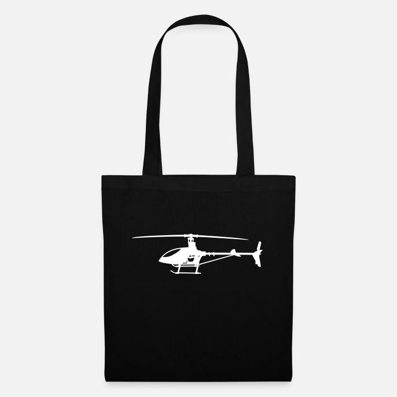 Hubschrauber / Helikopter - Stoffbeutel - Schwarz