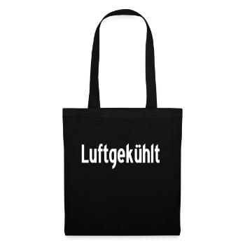 Luftgekühlt - German Word - Stoffbeutel - Schwarz - Vorne