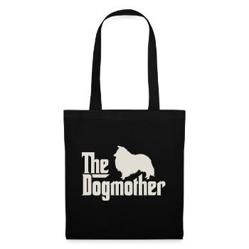 Le Dogmother - Shetland, Sheltie - Sac en tissu - noir - Devant