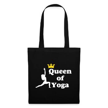 Queen of Yoga - Stoffbeutel - Schwarz - Vorne