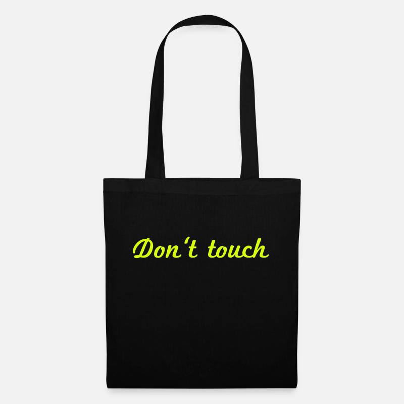 Do not touch red - Stoffbeutel - Schwarz