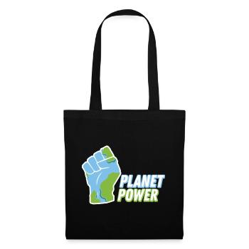 PLANET POWER - Sac en tissu - noir - Devant